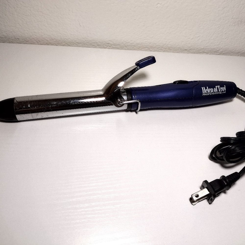 Helen of Troy Professional 1" inch Curling Iron 1618N Blue Hair Styling Curler